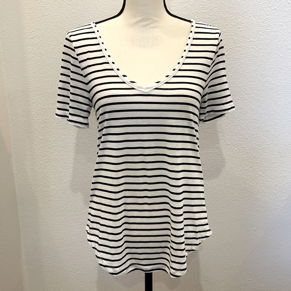 BP Striped V-Neck T-Shirt